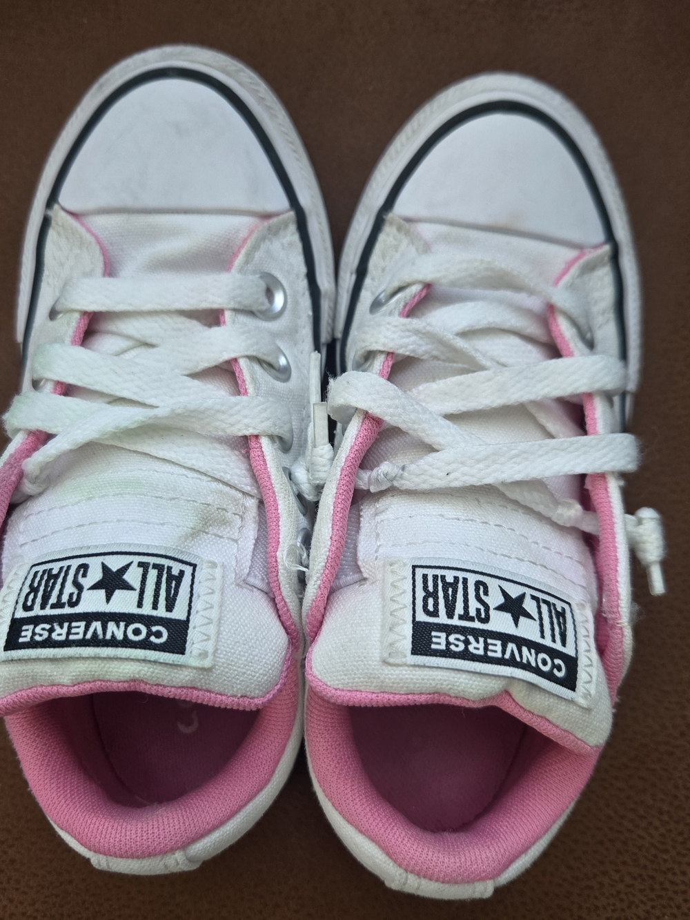 Converse Chuck Taylor All Star Street Slip-On Sneakers Girls Size 11 White Pink